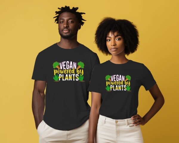 Vegan Powered by Plants Unisex Organic Cotton T-Shirt