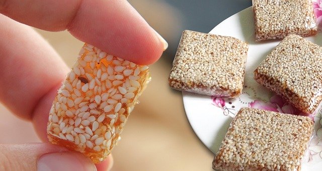 No Bake Sesame Squares